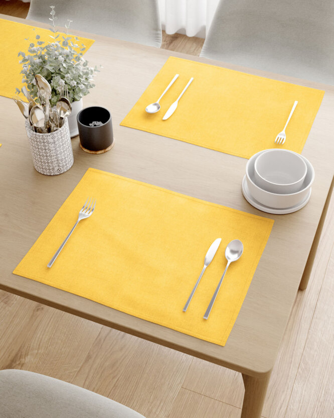 Tischset Malaga - gelb - Set 2 Stück