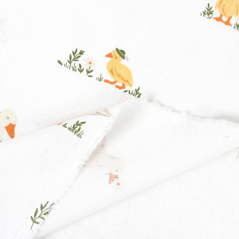 Ostern Baumwollstoff - Enten