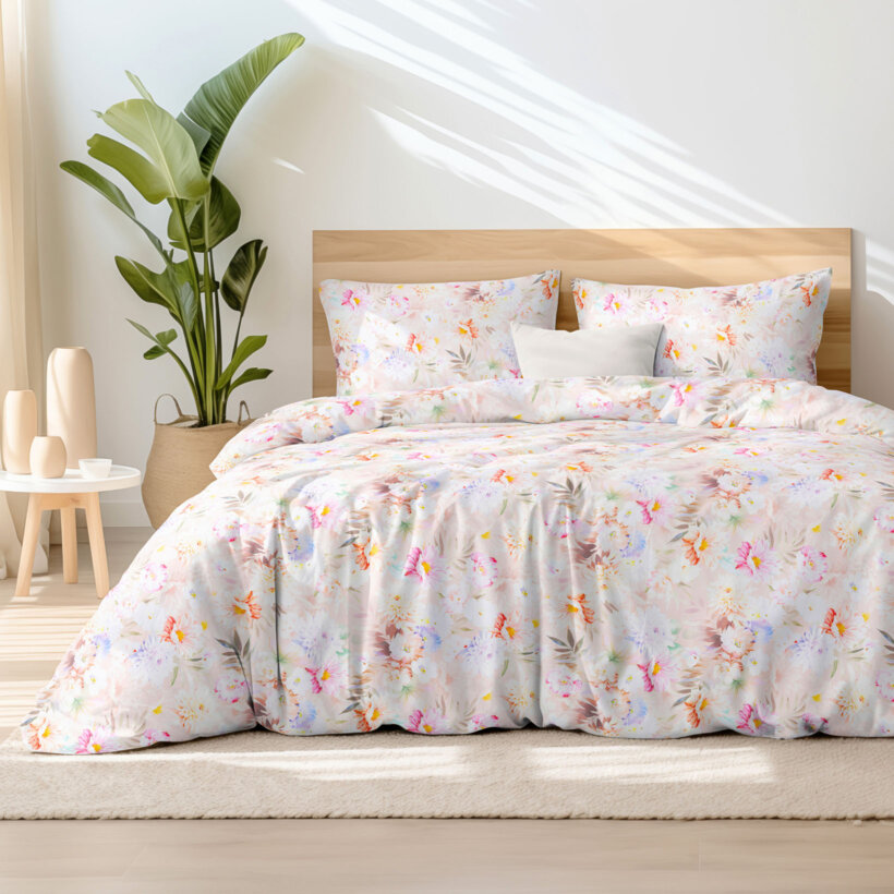 Bettwäsche aus Baumwolle Deluxe - wilde Blumen