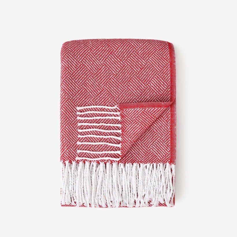 Plaid Mosaik - rote