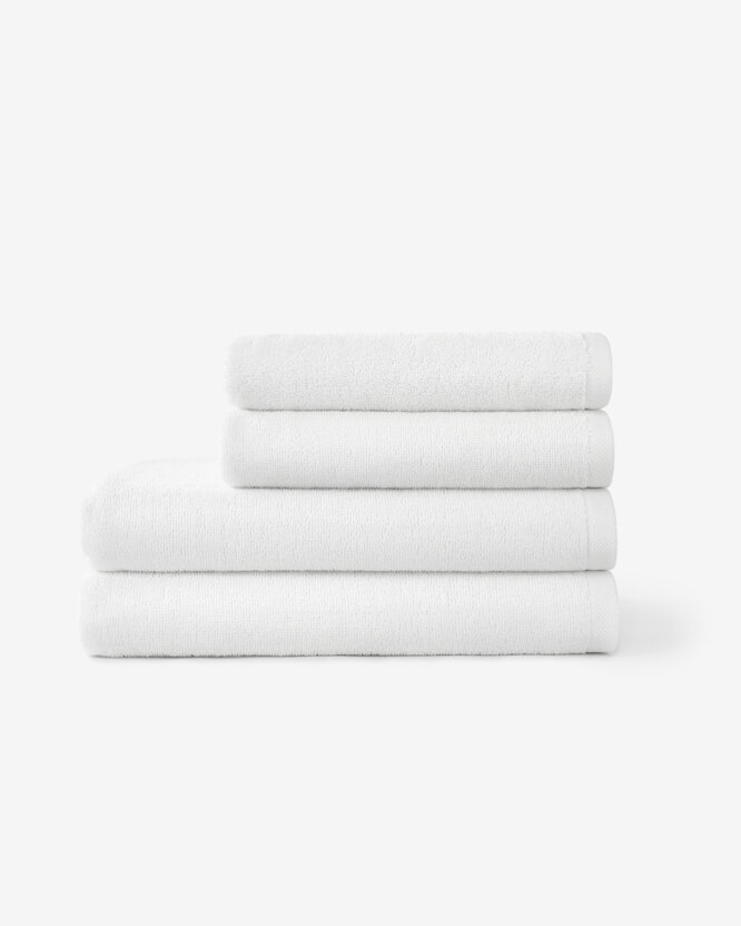 Frottierhandtuch/Duschtuch Soft ohne Bordüre – weiß