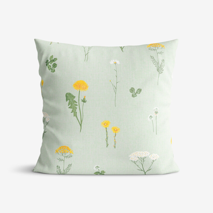Kissenbezug aus Baumwolle - Grüne Wiese