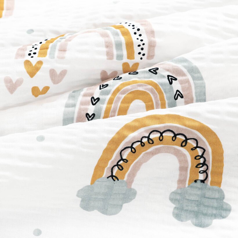 Seersucker - gemalte Regenbögen