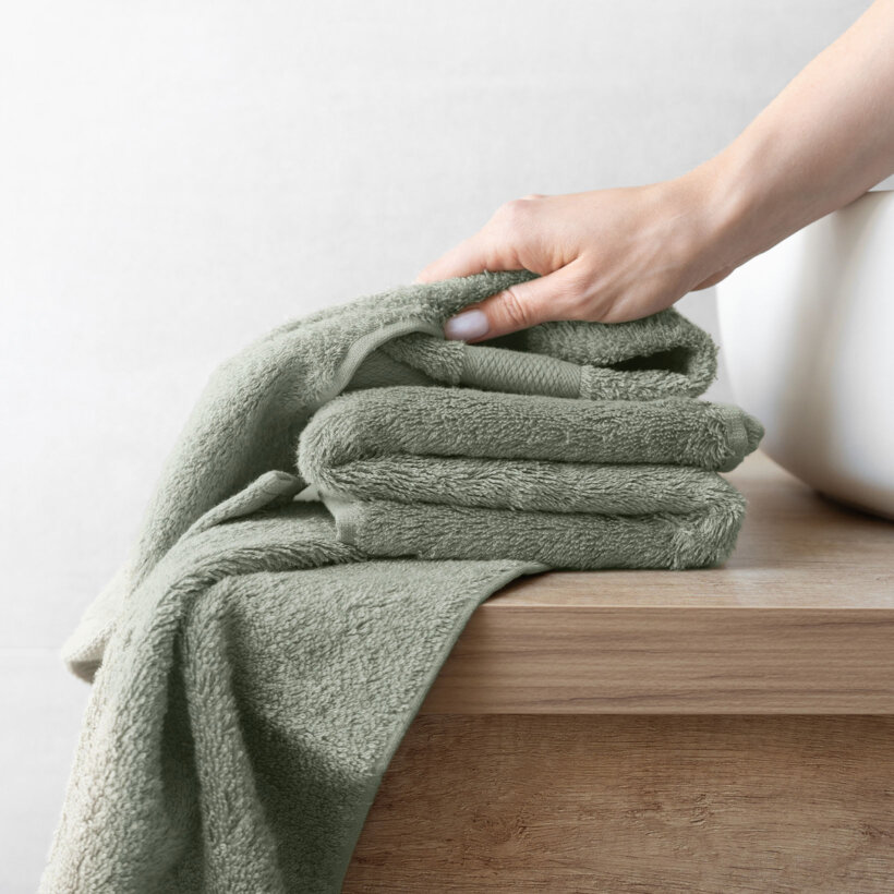 Bambus-Handtuch/Badetuch - salbeigrün