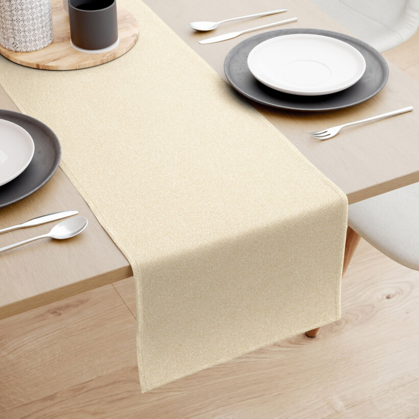 Exklusiver Weihnachts-Tischläufer - goldfarbe mit Glitzereffekt