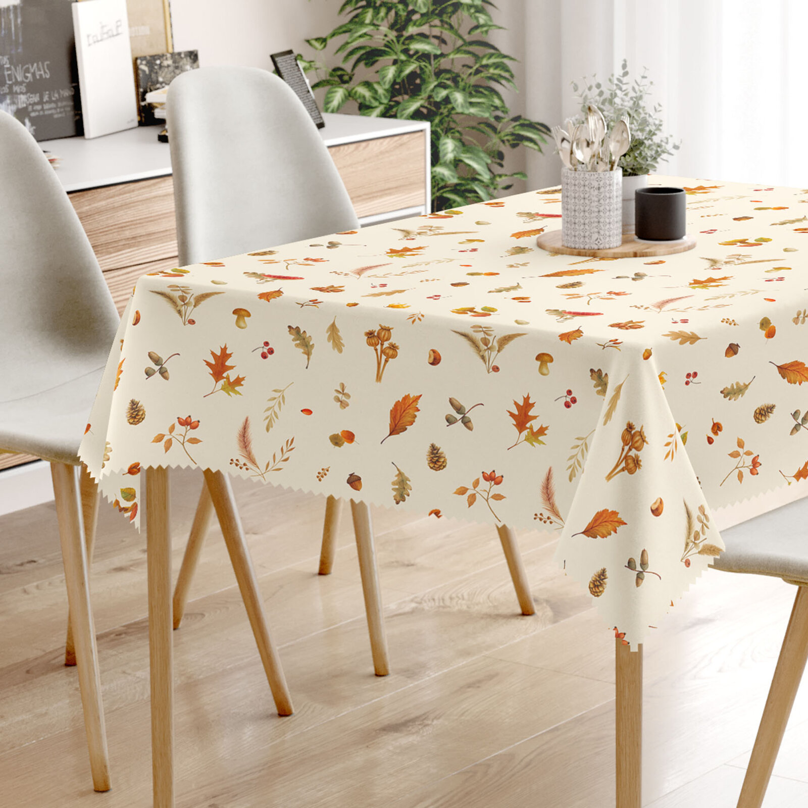 Eckige Tischdecke Teflon - Herbstliche Natur
