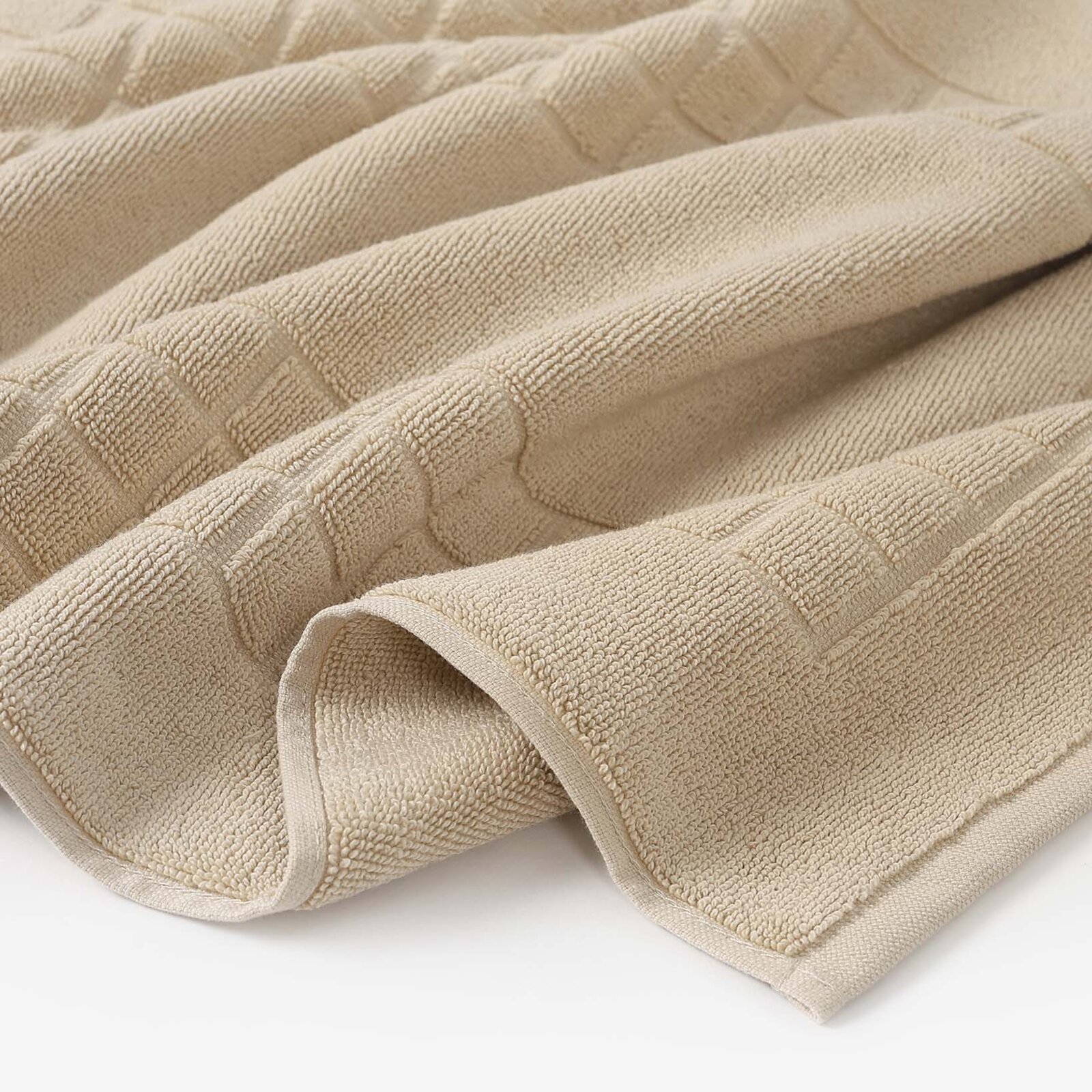 Frottier-Badematte Mozaika – beige