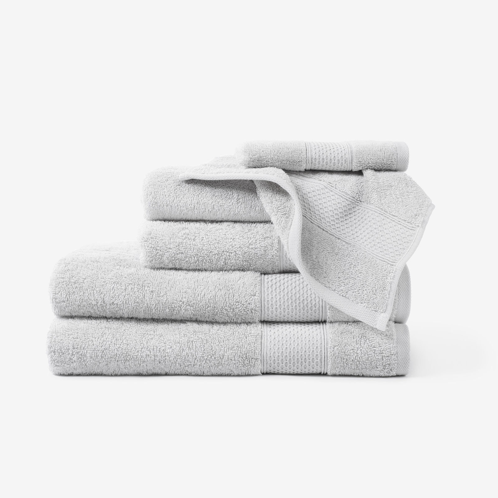 Bamboo Handtuch/Duschtücher Soft Lux - hellgrau