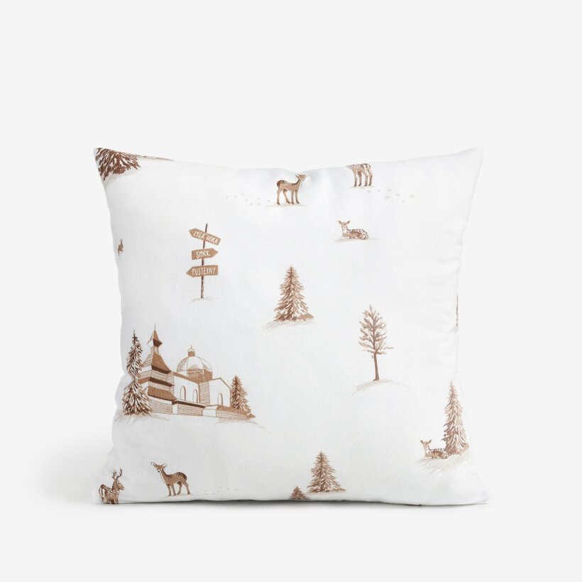 Kissenbezug aus Flanell - Berge