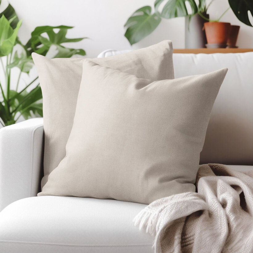 Dekorativer Kissenbezug Marbella - latte