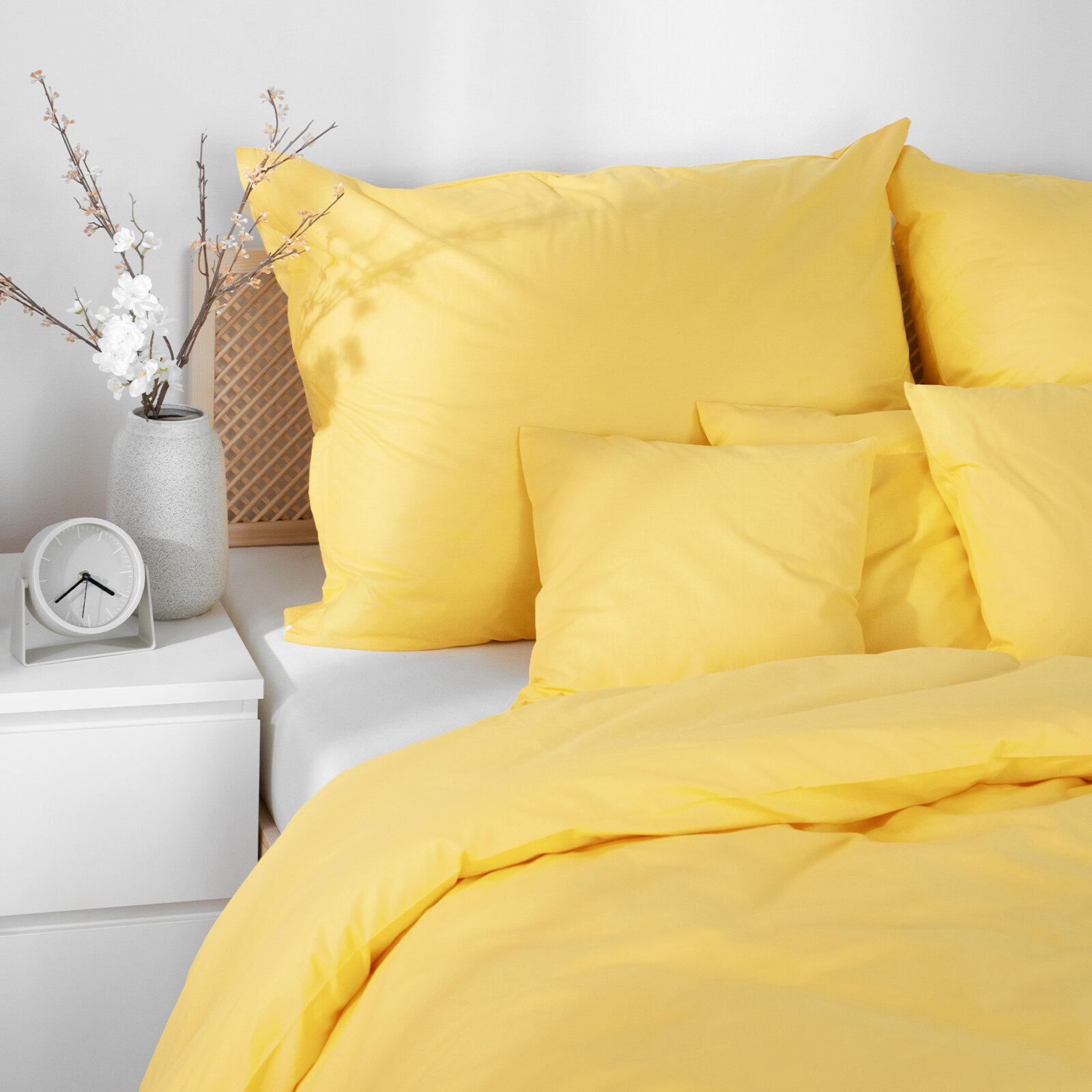 Bettwäsche aus Baumwolle - gelb