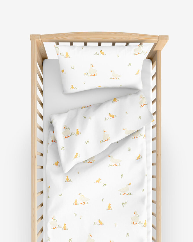 Ostern Bettwäsche für Babybetten aus Baumwolle - Enten