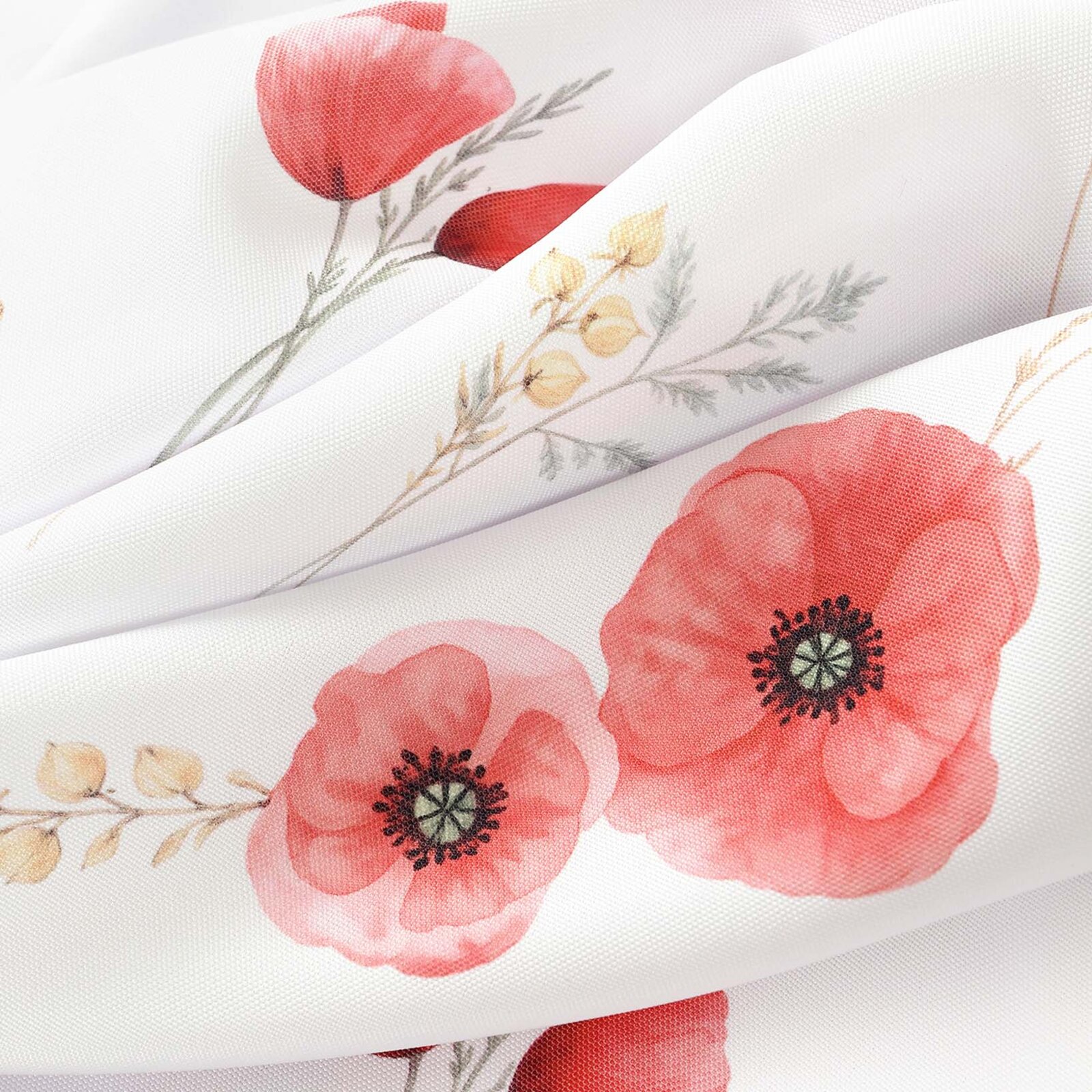 Dekorativer Kissenbezug - Mohnblumen