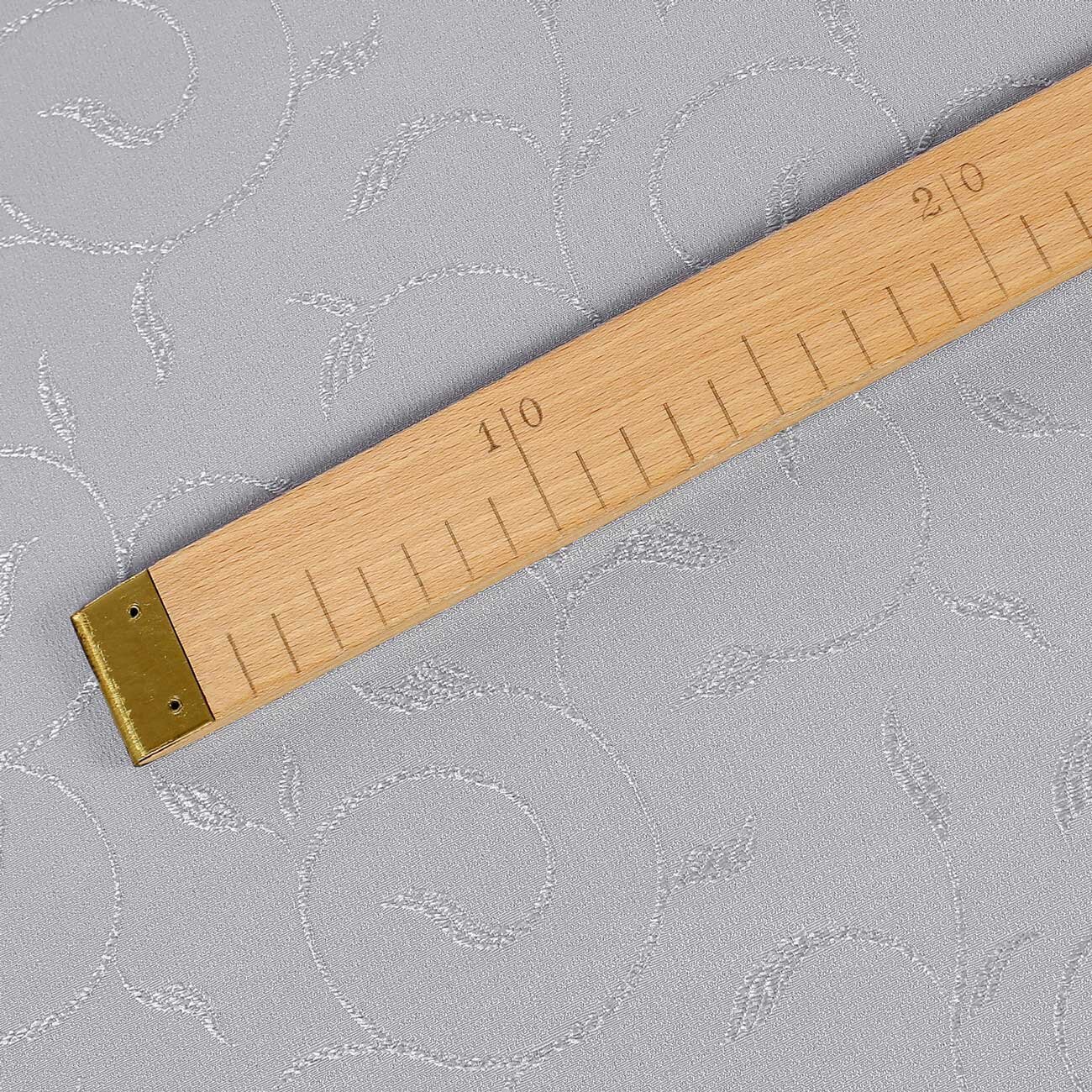 Teflonstoff für Tischdecken – grau mit großen Ornamenten