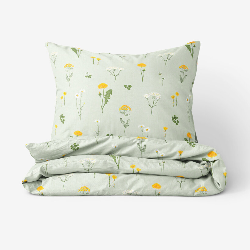 Bettwäsche aus Baumwolle - Grüne Wiese