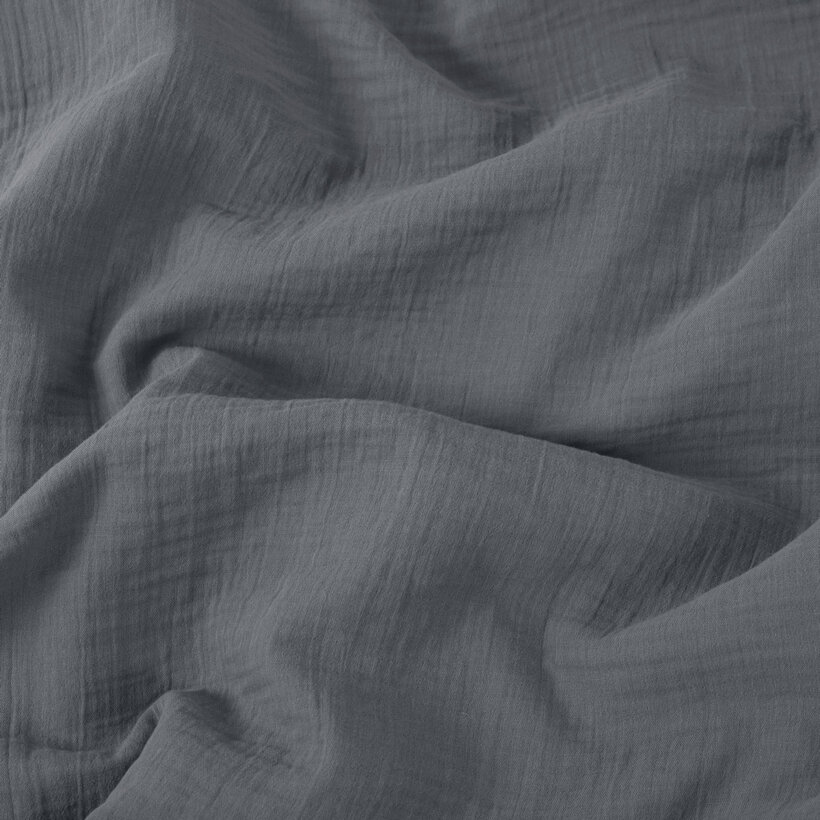 Musselinstoff – anthrazit