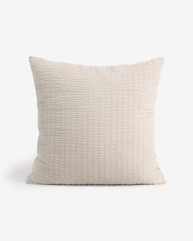 Seersucker-Kissenbezug - latte