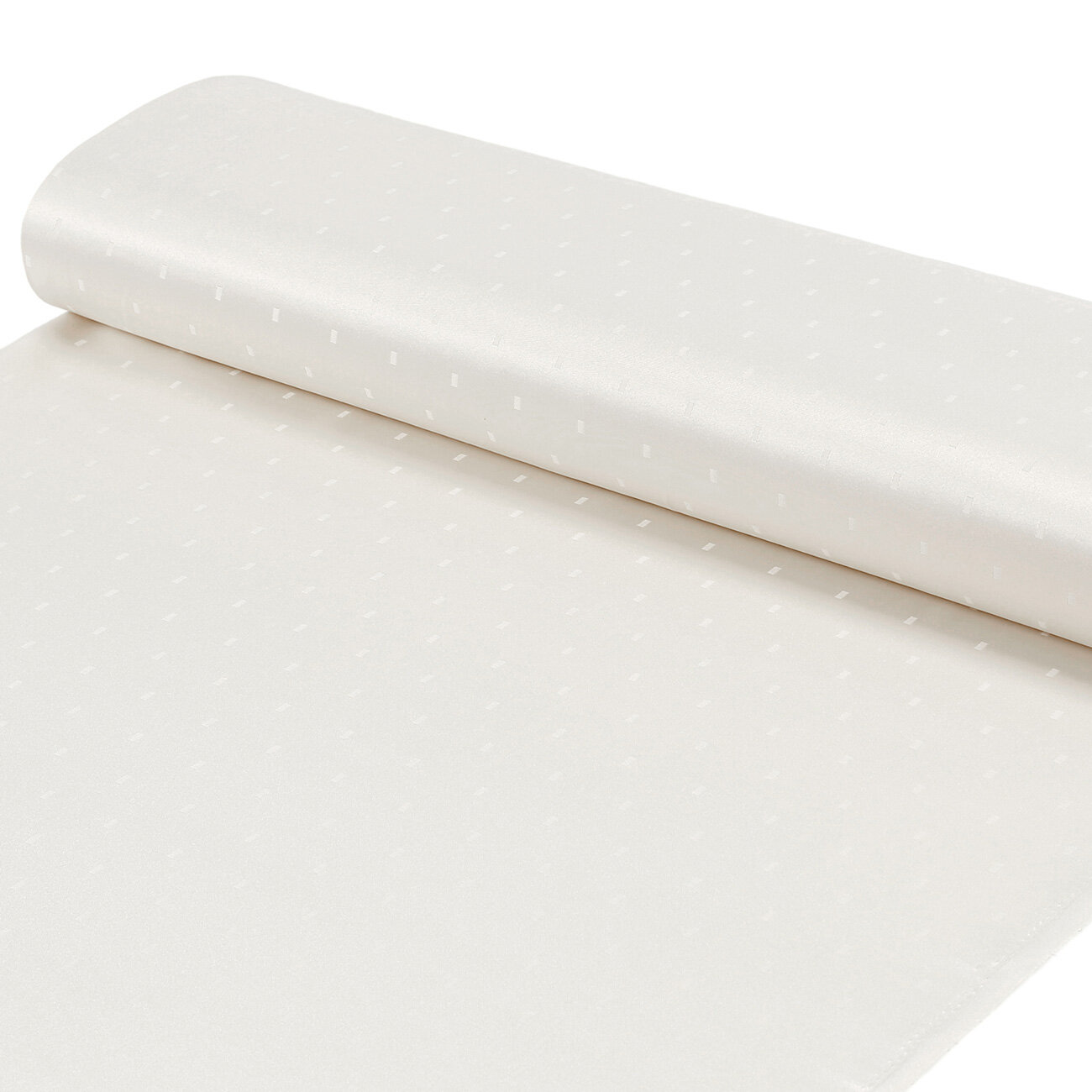 Teflonstoff für Tischdecken – creme mit glänzenden Rechtecken
