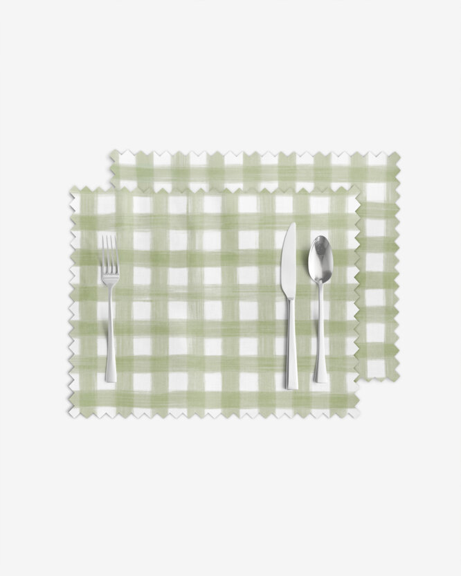 Teflon-Tischset - Landhauskaro - 2 Stück