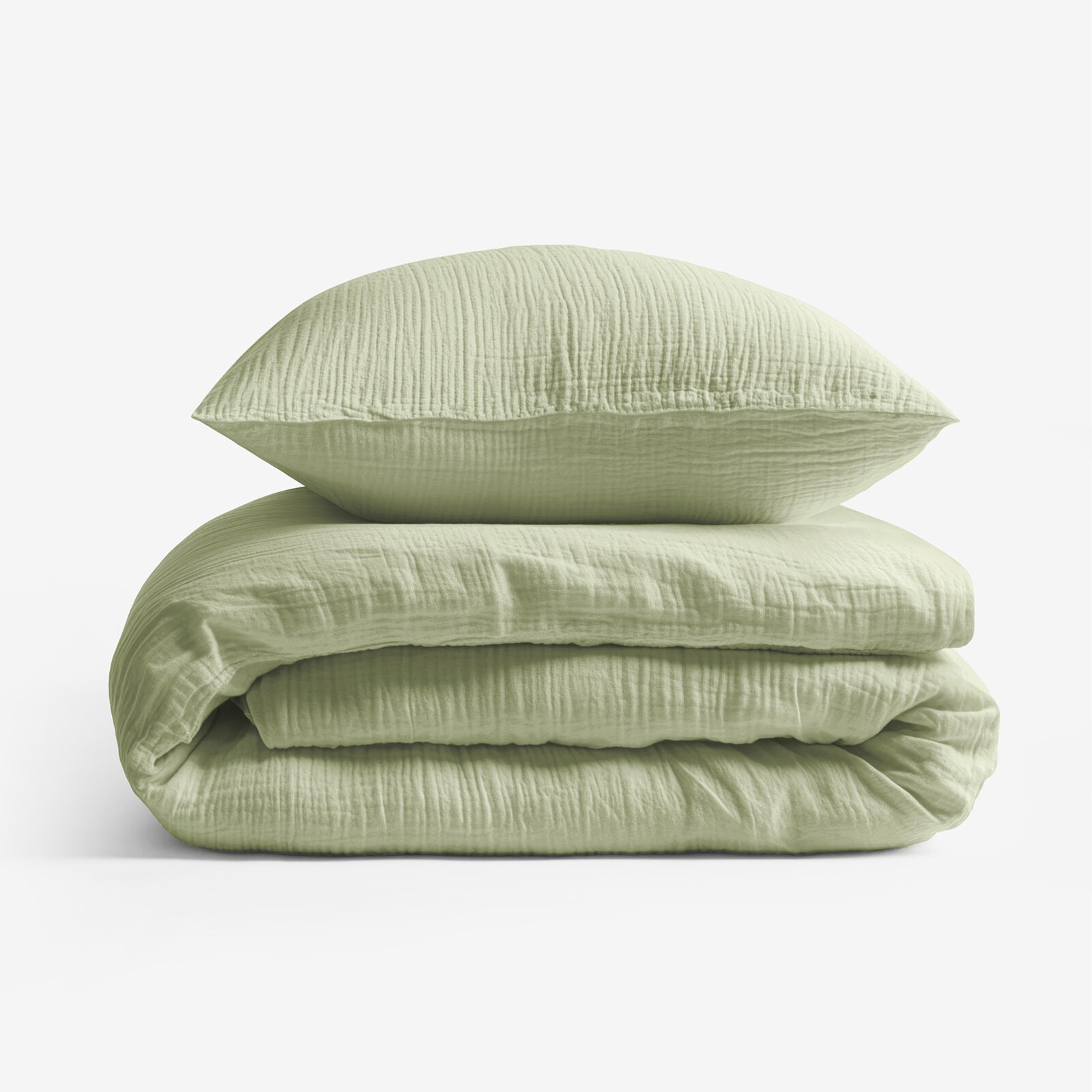 Musselin-Bettwäsche – hellsalbei