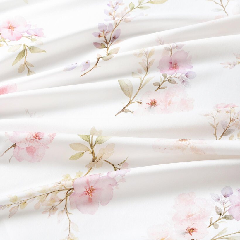 Mako-Satin - Romantische Wiese