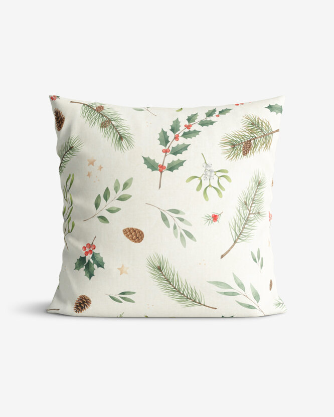 Weihnachtlicher Dekorativer Kissenbezug - Winterzweige