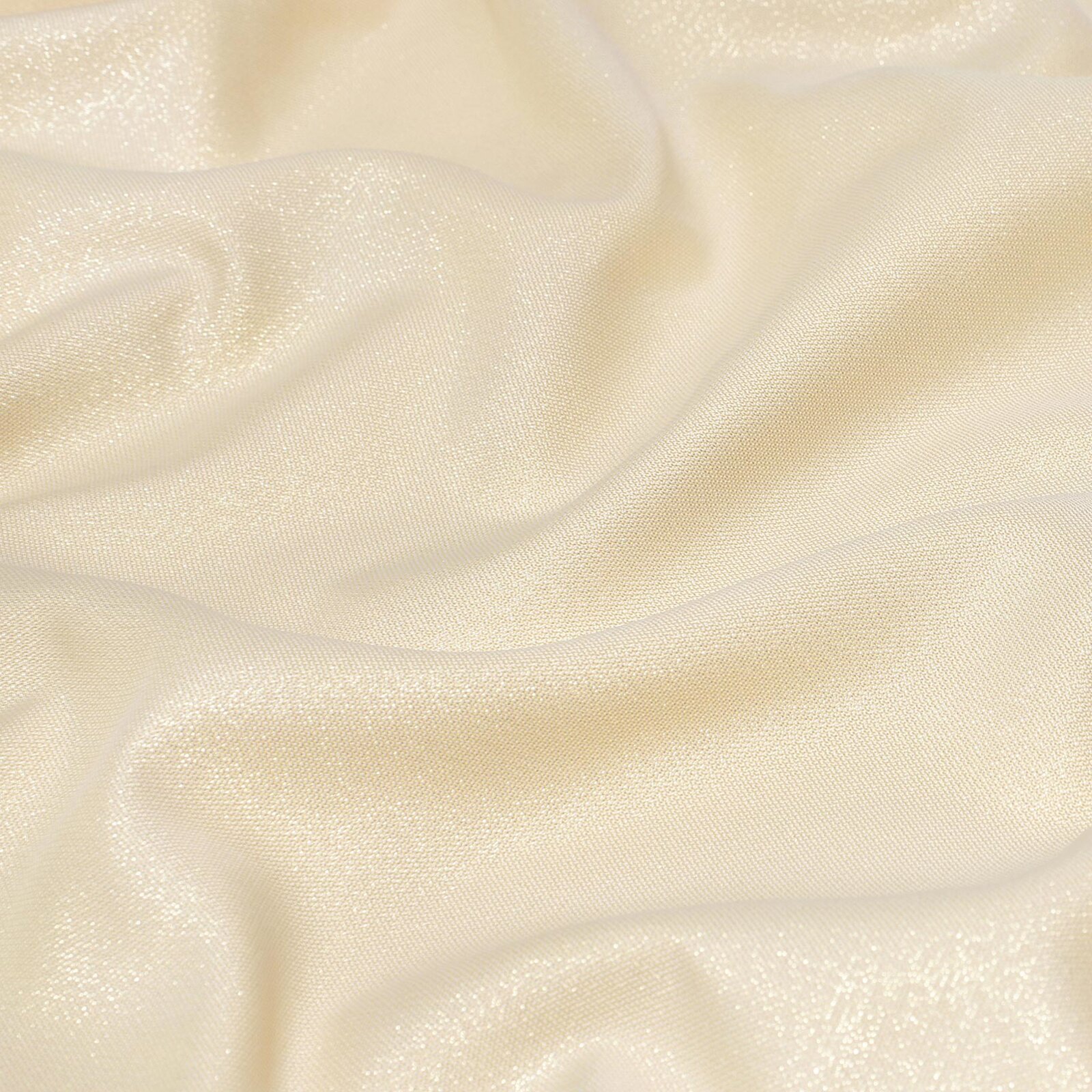 Dekorativer Stoff - goldfarbe mit Glitzereffekt