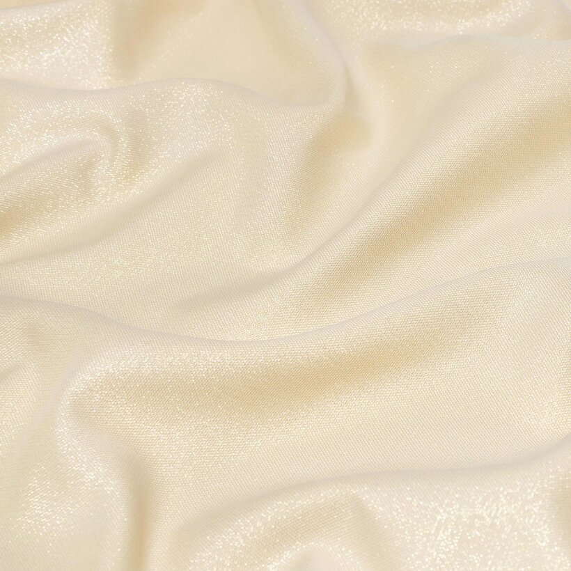 Dekorativer Stoff - goldfarbe mit Glitzereffekt
