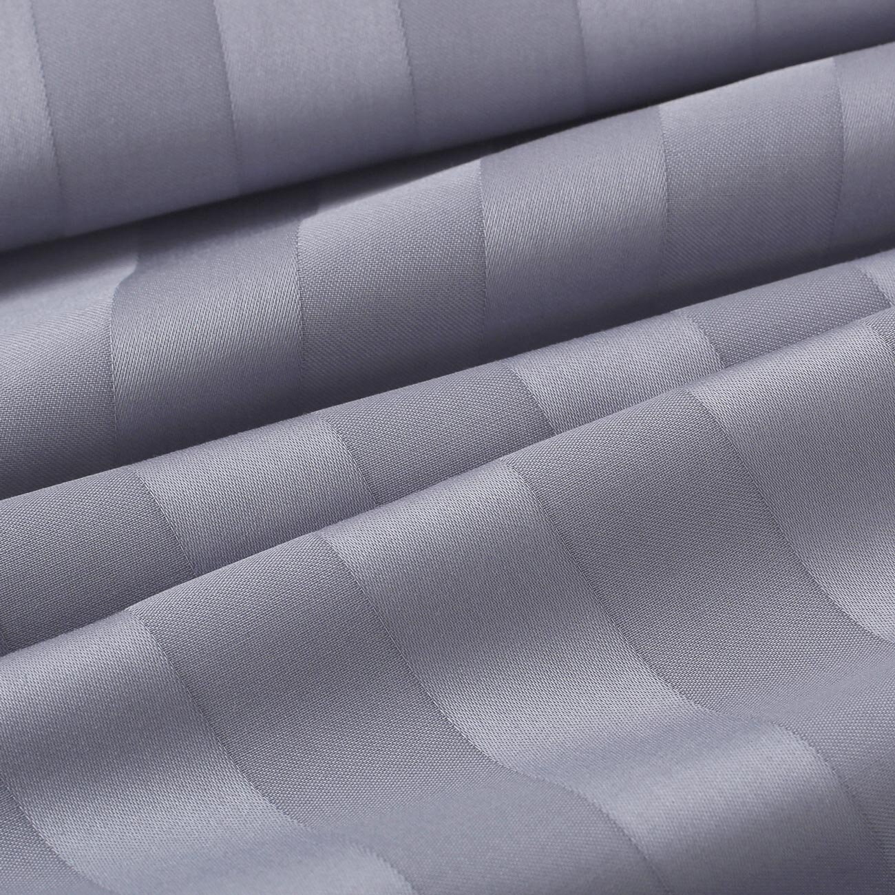 Damast - dunkelgraue Streifen mit Satin-Glanz