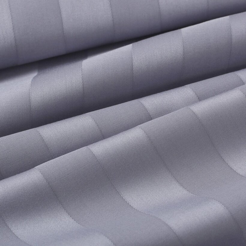 Damast - dunkelgraue Streifen mit Satin-Glanz