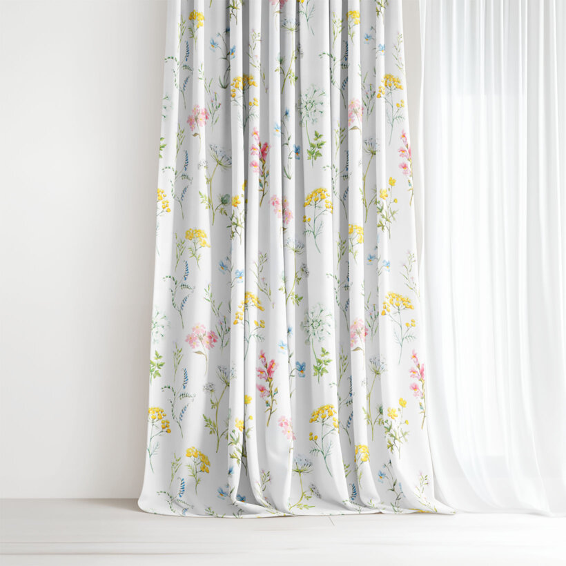 Vorhang aus Baumwolle Deluxe - blühender Frühling