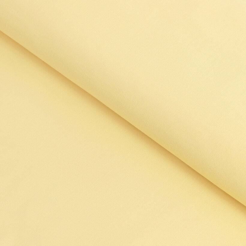 Baumwollstoff einfarbig Suzy - Bananenfarbe