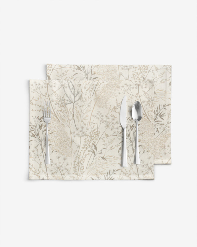 Tischset Valencia - Wiesengräser - Set 2 Stücke