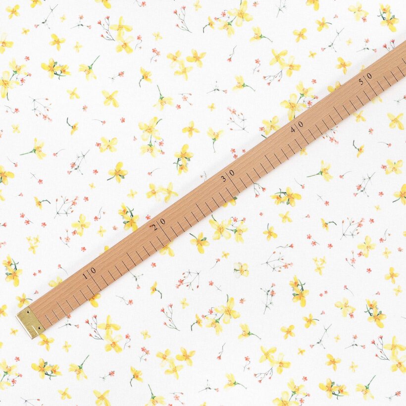 Dekorativer Stoff Valencia - Blüten der Narzissen