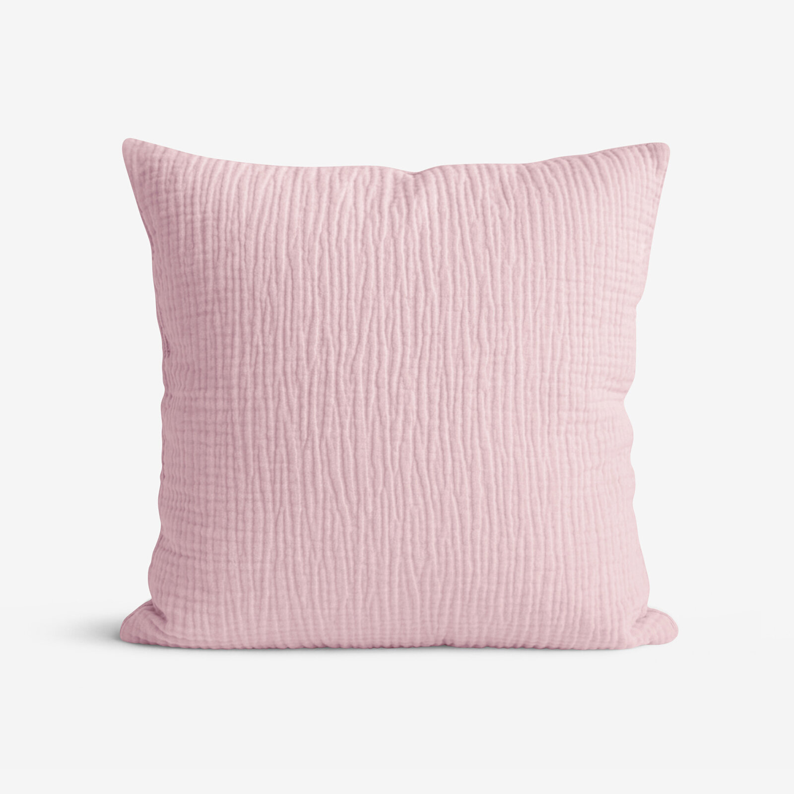Musselin-Kissenbezug – pastellrosa