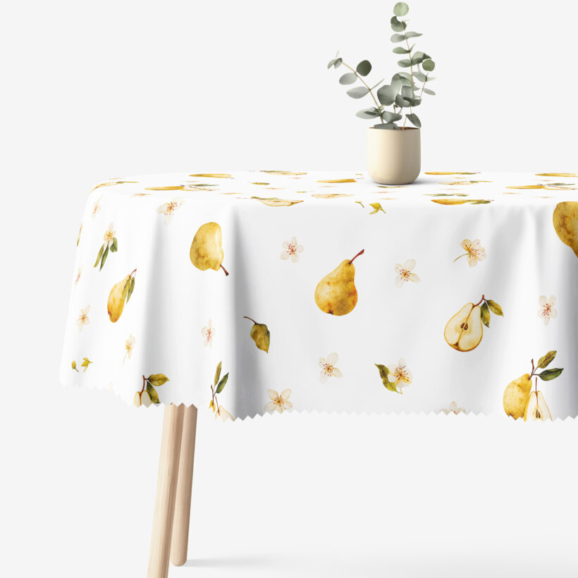 Ovale Tischdecke Teflon - Birnengarten