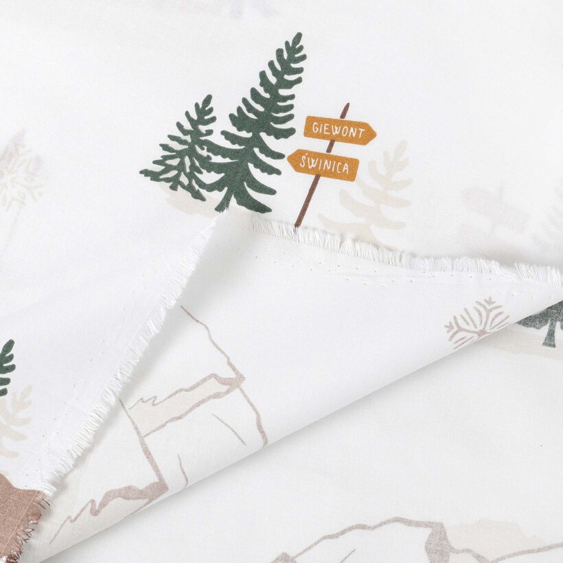 Weihnachtlicher Baumwollstoff - Zakopane