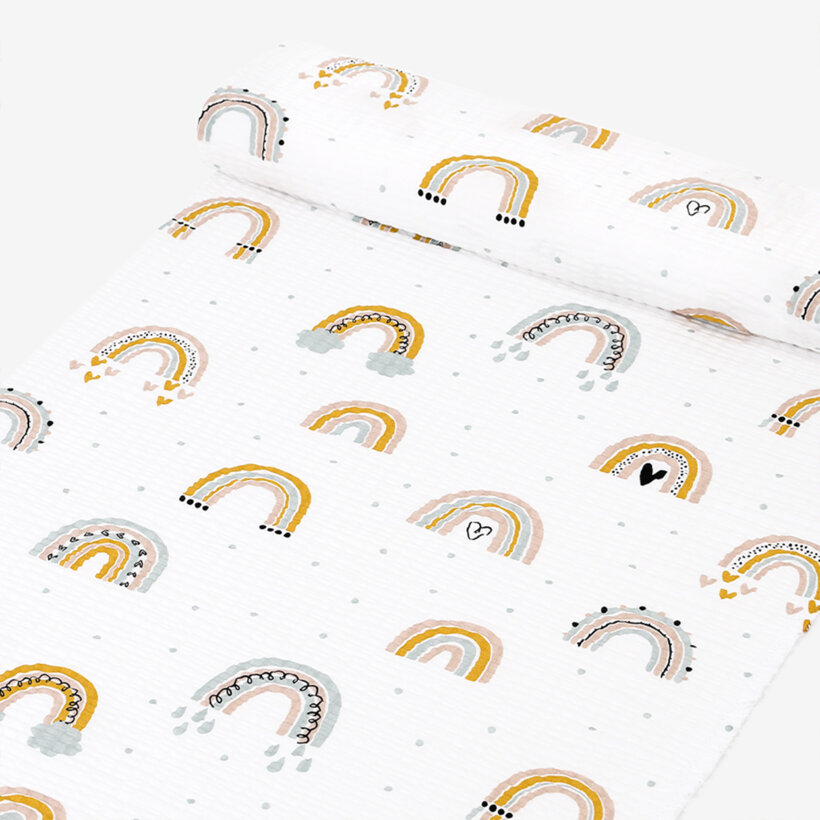 Seersucker - gemalte Regenbögen