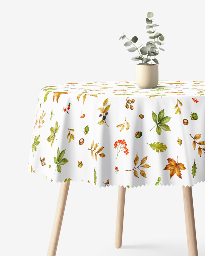 Runde Tischdecke Teflon - Zauber des Herbstes