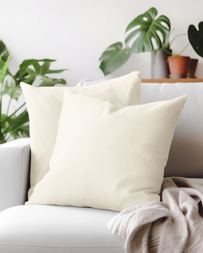 Dekorativer Kissenbezug Malaga - creme