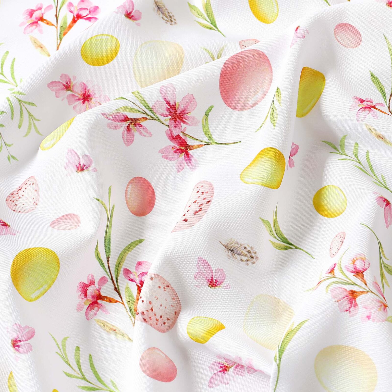 Ostern Teflon-Stoff für Tischdecken - Ostereier mit Blumen