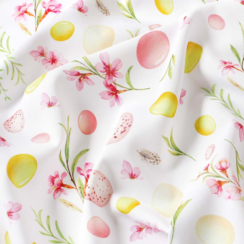 Ostern Teflon-Stoff für Tischdecken - Ostereier mit Blumen