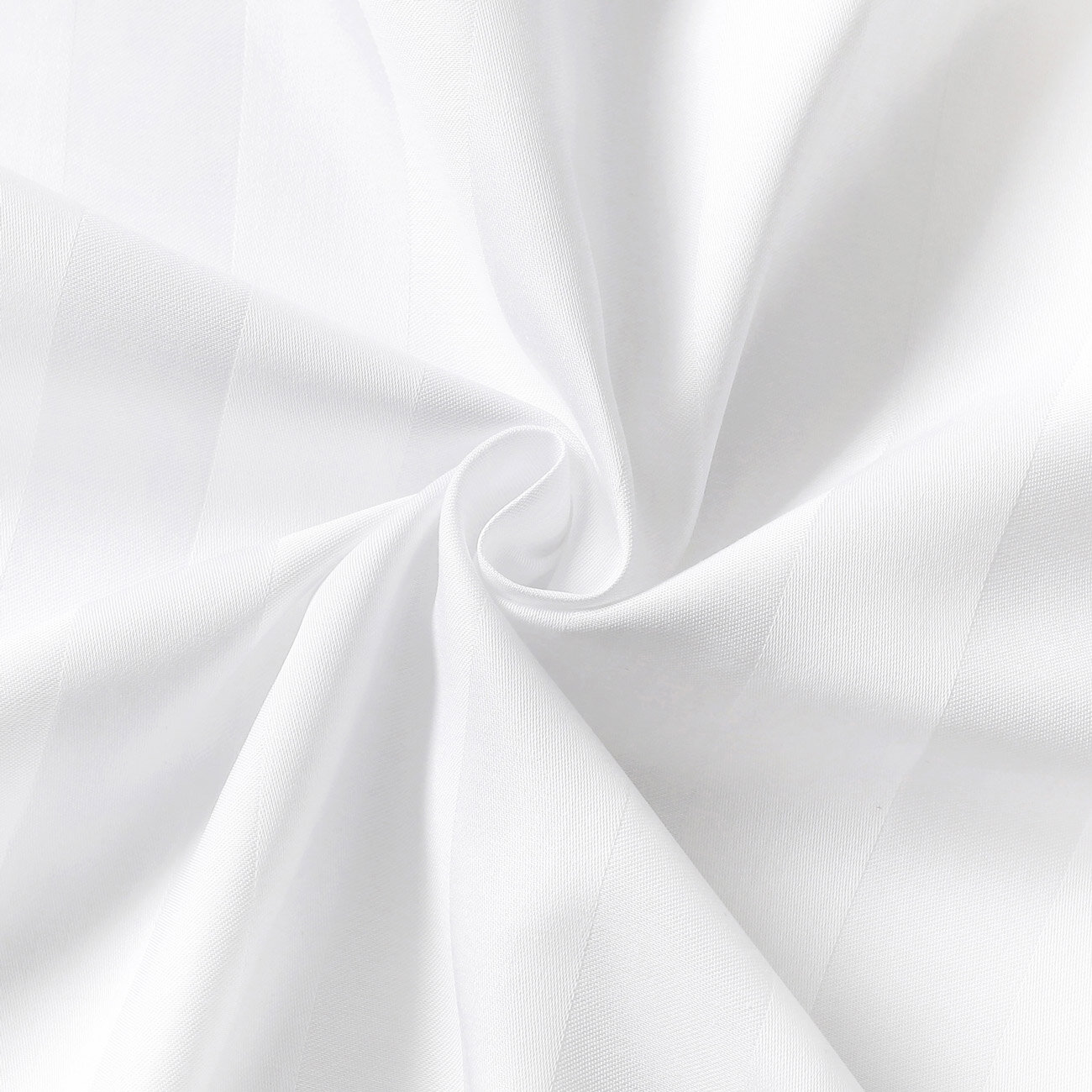 Damast - weiße Streifen mit Satin-Glanz