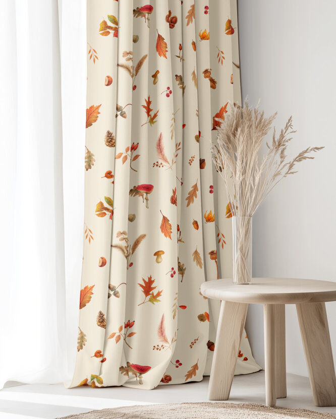 Dekorativer Vorhang – Herbstliche Natur