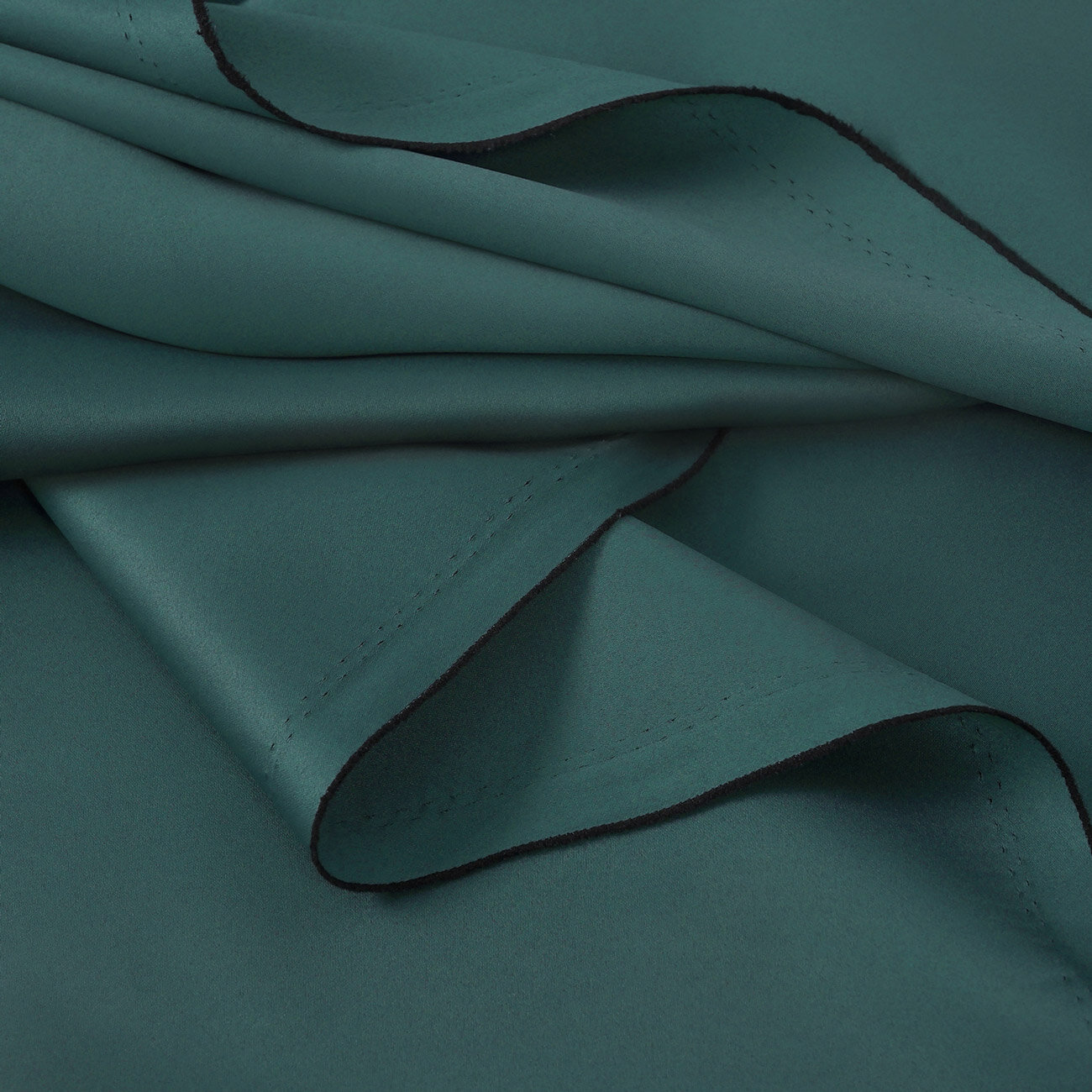 Verdunkelungsstoff Blackout mit Satin-Glanz - petrol