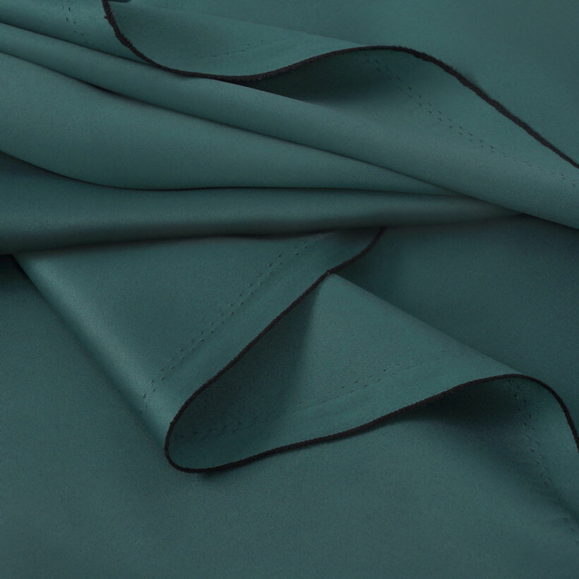 Verdunkelungsstoff Blackout mit Satin-Glanz - petrol
