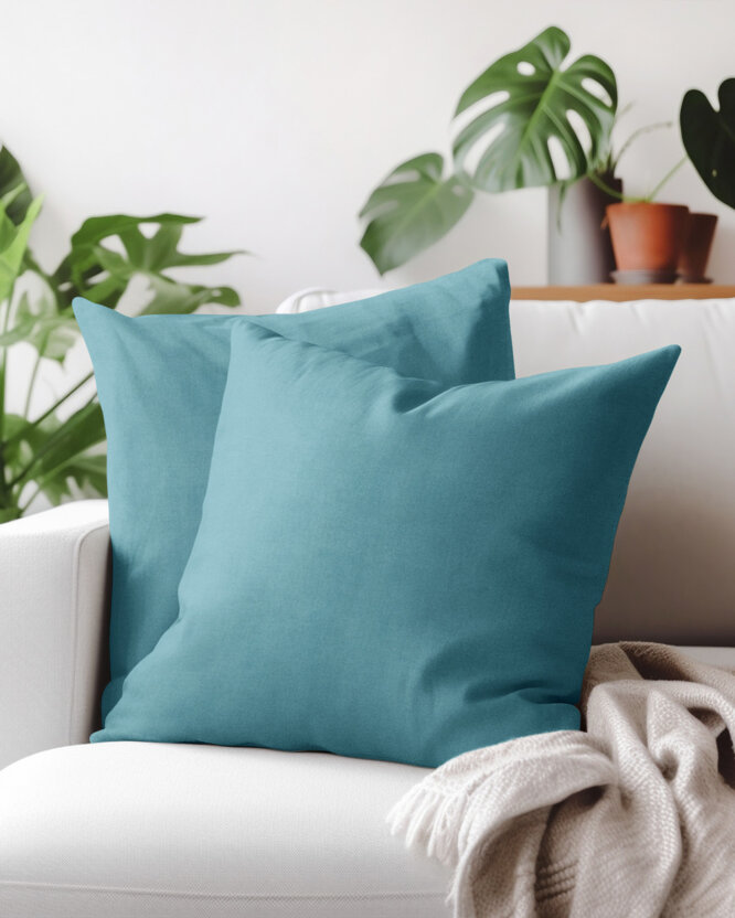 Dekorativer Kissenbezug Marbella - petrol