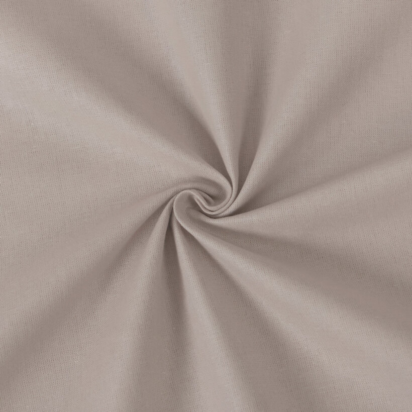 Baumwollstoff einfarbig Suzy - graubraun