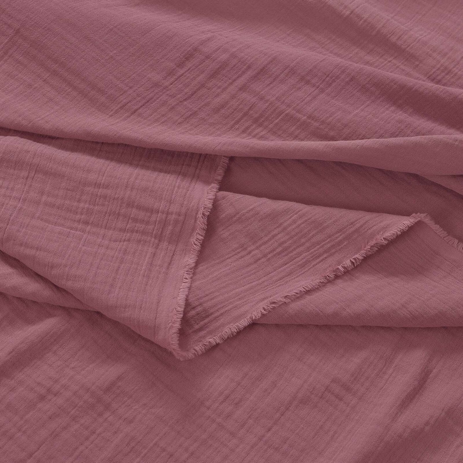 Musselinstoff – burgunderrosa