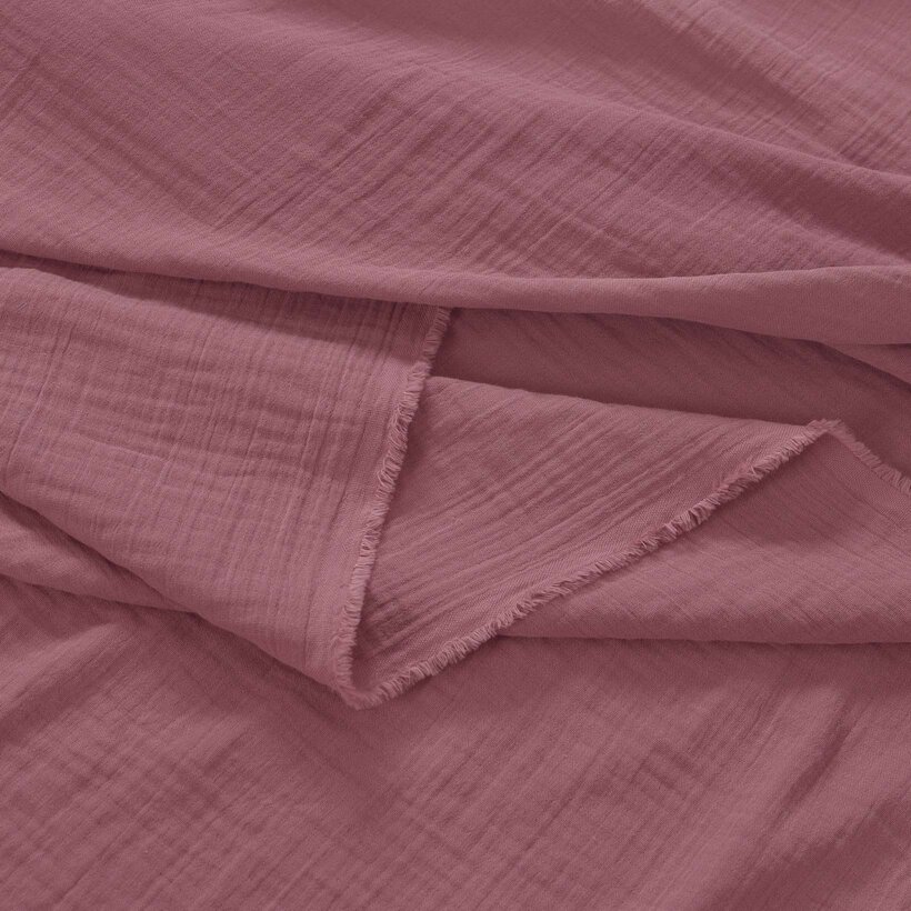 Musselinstoff – burgunderrosa